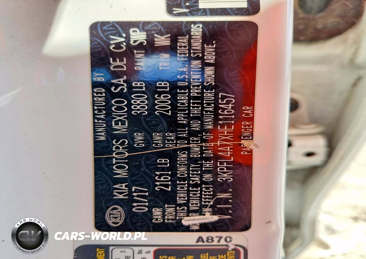 2017 Kia Forte Lx VIN:3KPFL4A7XHE116457 - 12