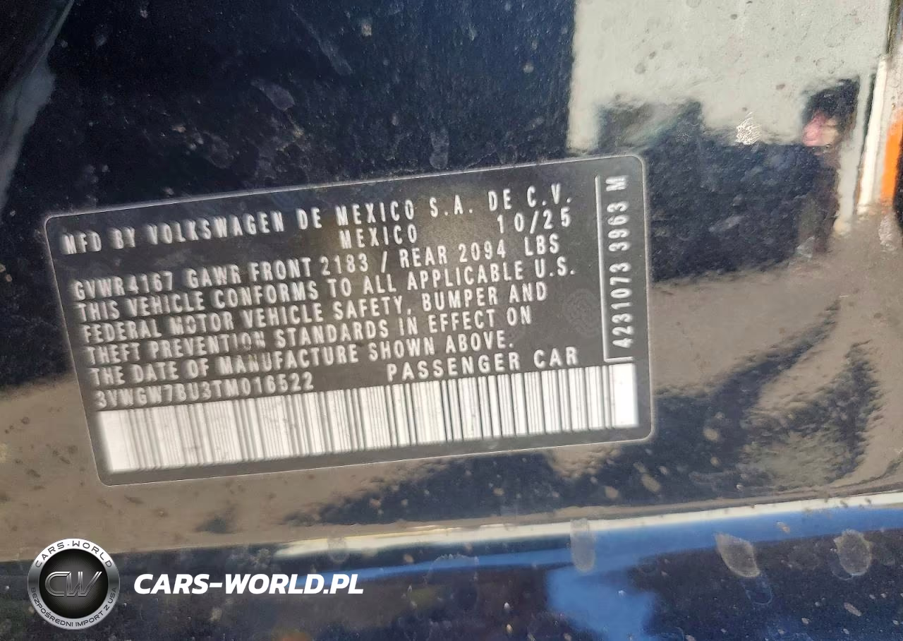 2026 Volkswagen Jetta Sel VIN:3VWGW7BU3TM016522 - 12