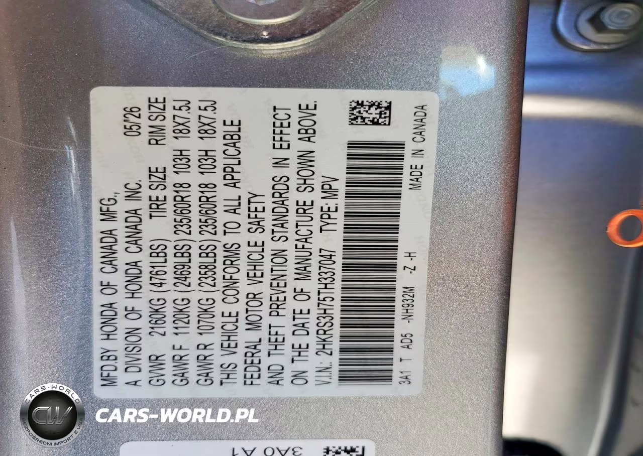 2026 Honda Cr-V Exl VIN:2HKRS3H75TH337047 - 13
