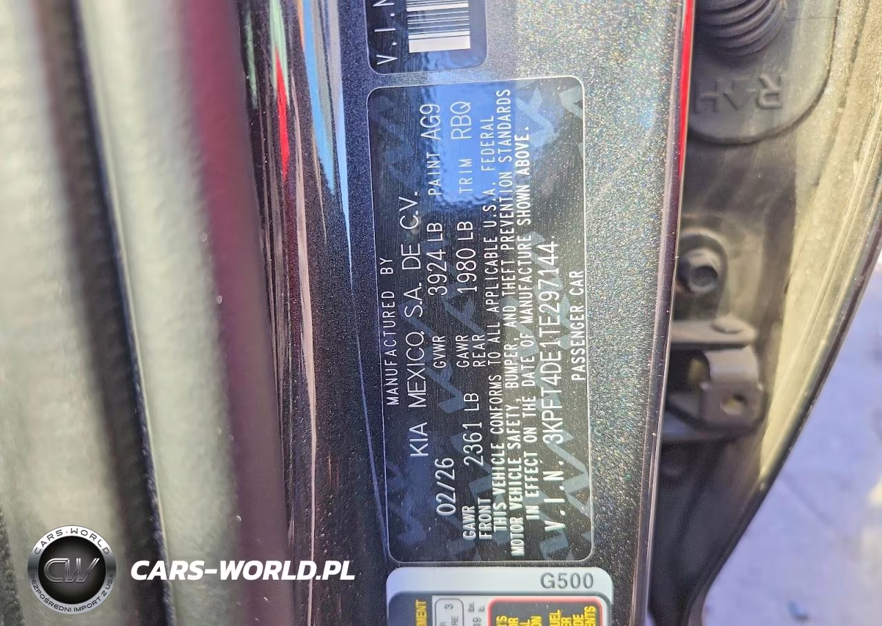 2026 Kia K4 Lxs VIN:3KPFT4DE1TE297144 - 12