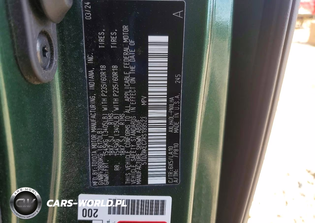 2024 Toyota Sienna Limited 7-Passenger VIN:5TDZRKEC7RS199523 - 14