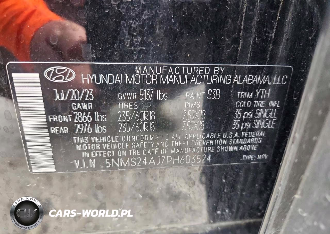 2023 Hyundai Santa Fe Sel VIN:5NMS24AJ7PH603524 - 14