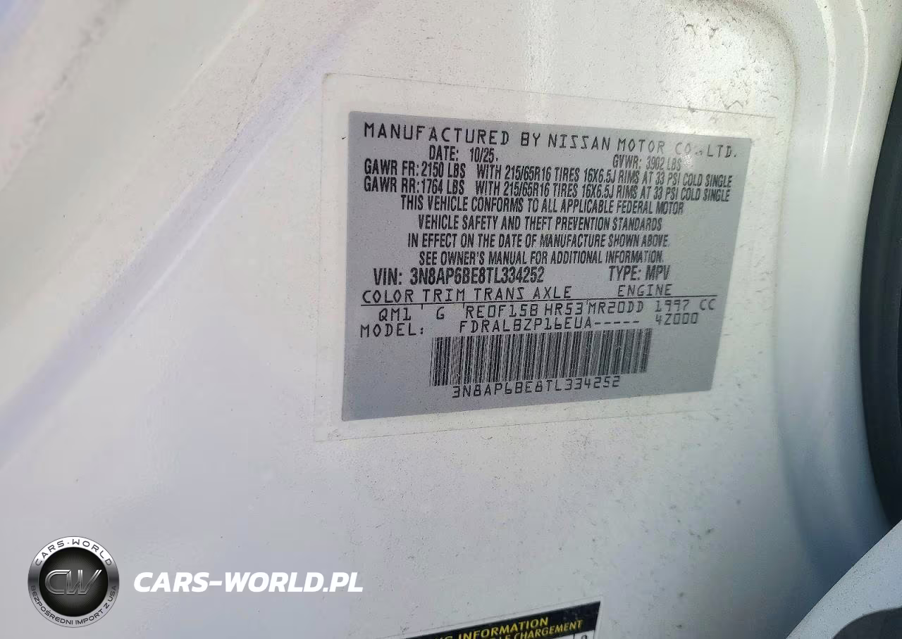 2026 Nissan Kicks S VIN:3N8AP6BE8TL334252 - 13