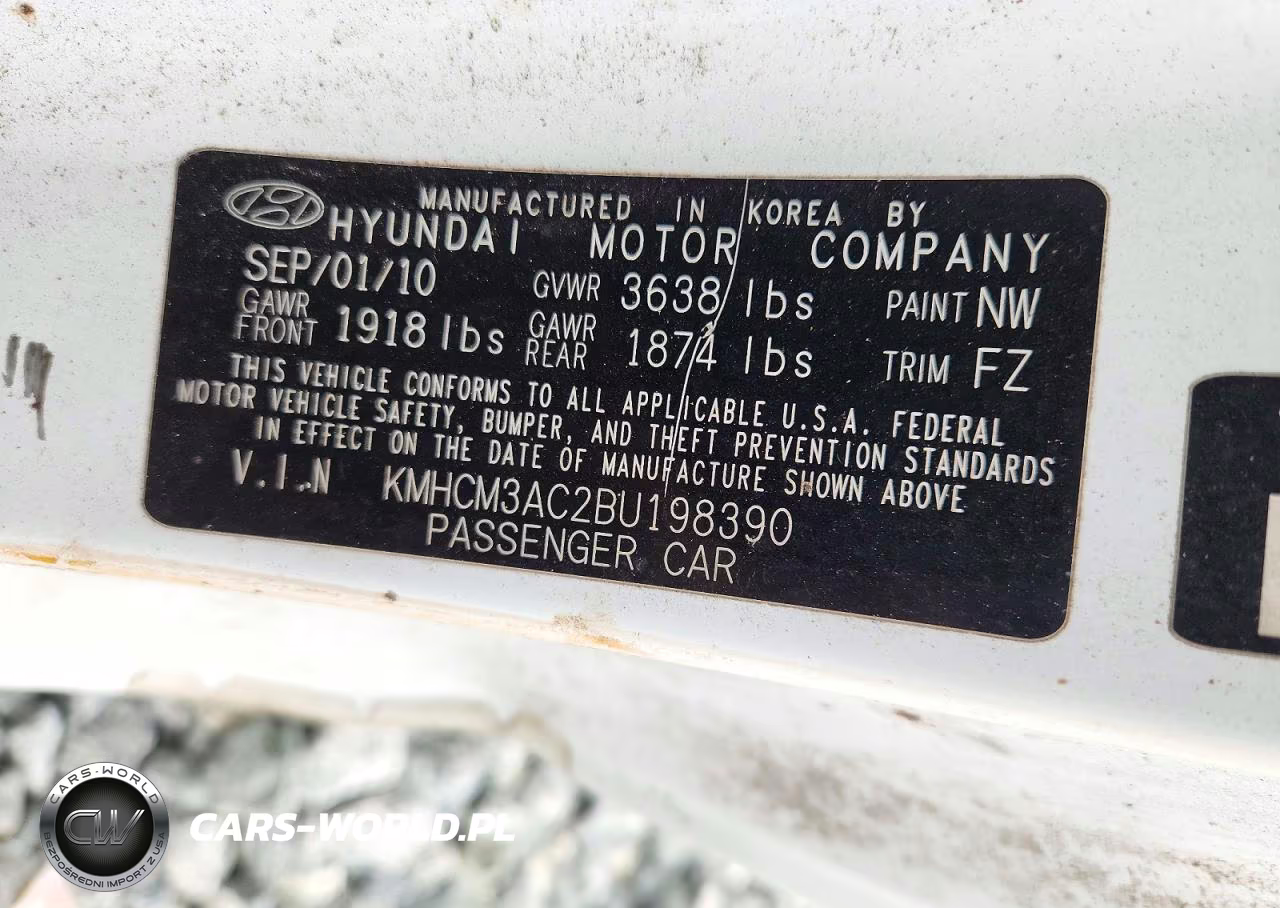 2011 Hyundai Accent Gs VIN:KMHCM3AC2BU198390 - 12