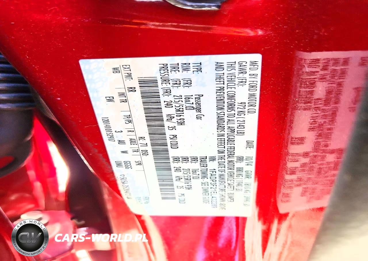 2014 Ford Focus Se VIN:1FADP3F21EL432289 - 12