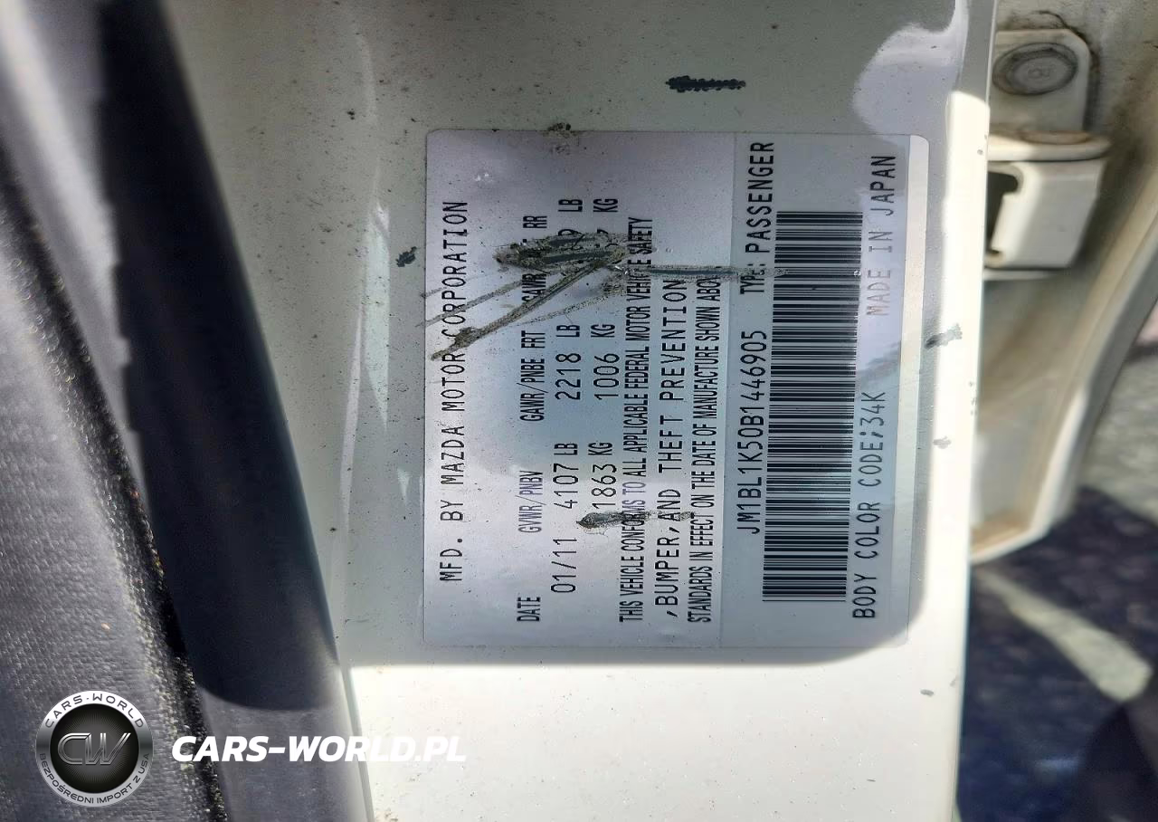 2011 Mazda 3 S VIN:JM1BL1K50B1446905 - 12