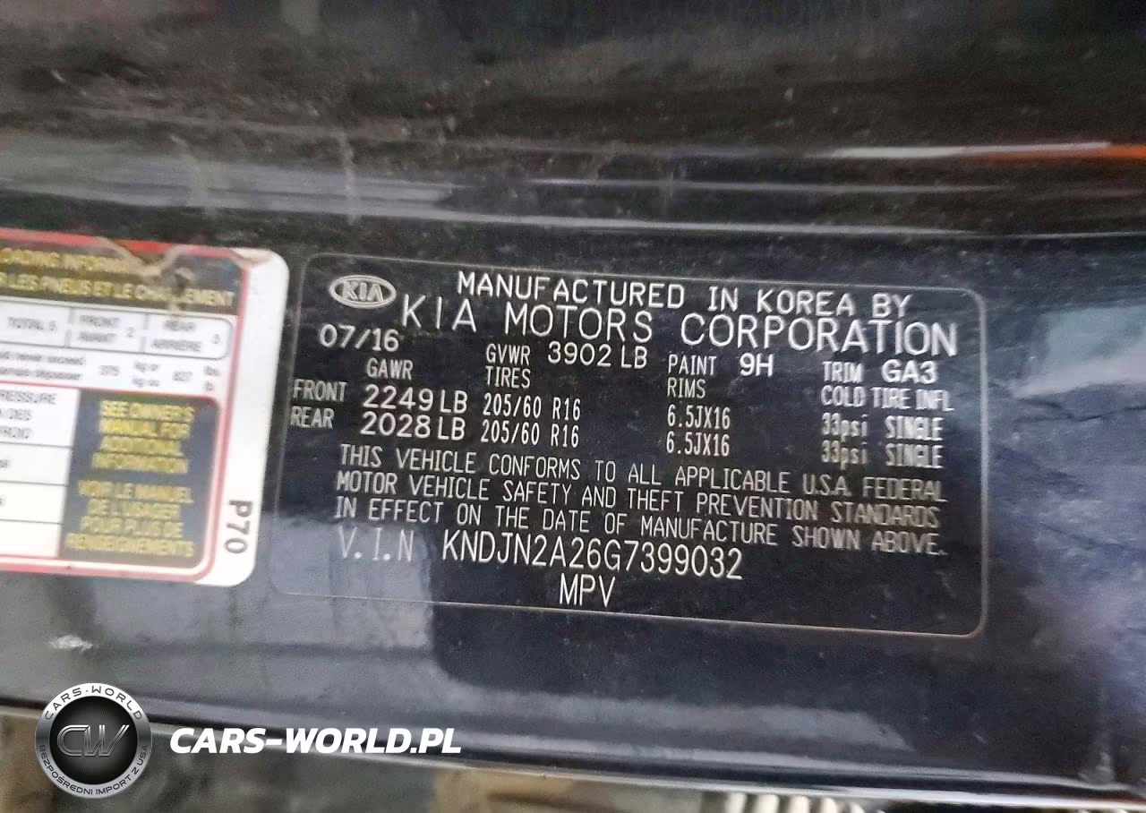 2016 Kia Soul Base VIN:KNDJN2A26G7399032 - 12