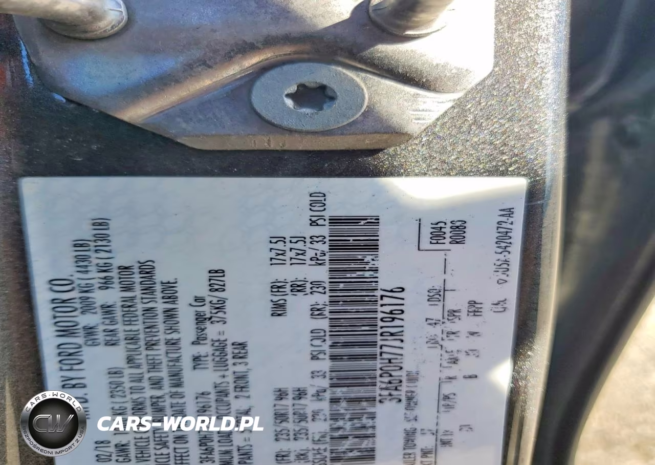 2018 Ford Fusion Se VIN:3FA6P0H77JR196176 - 12