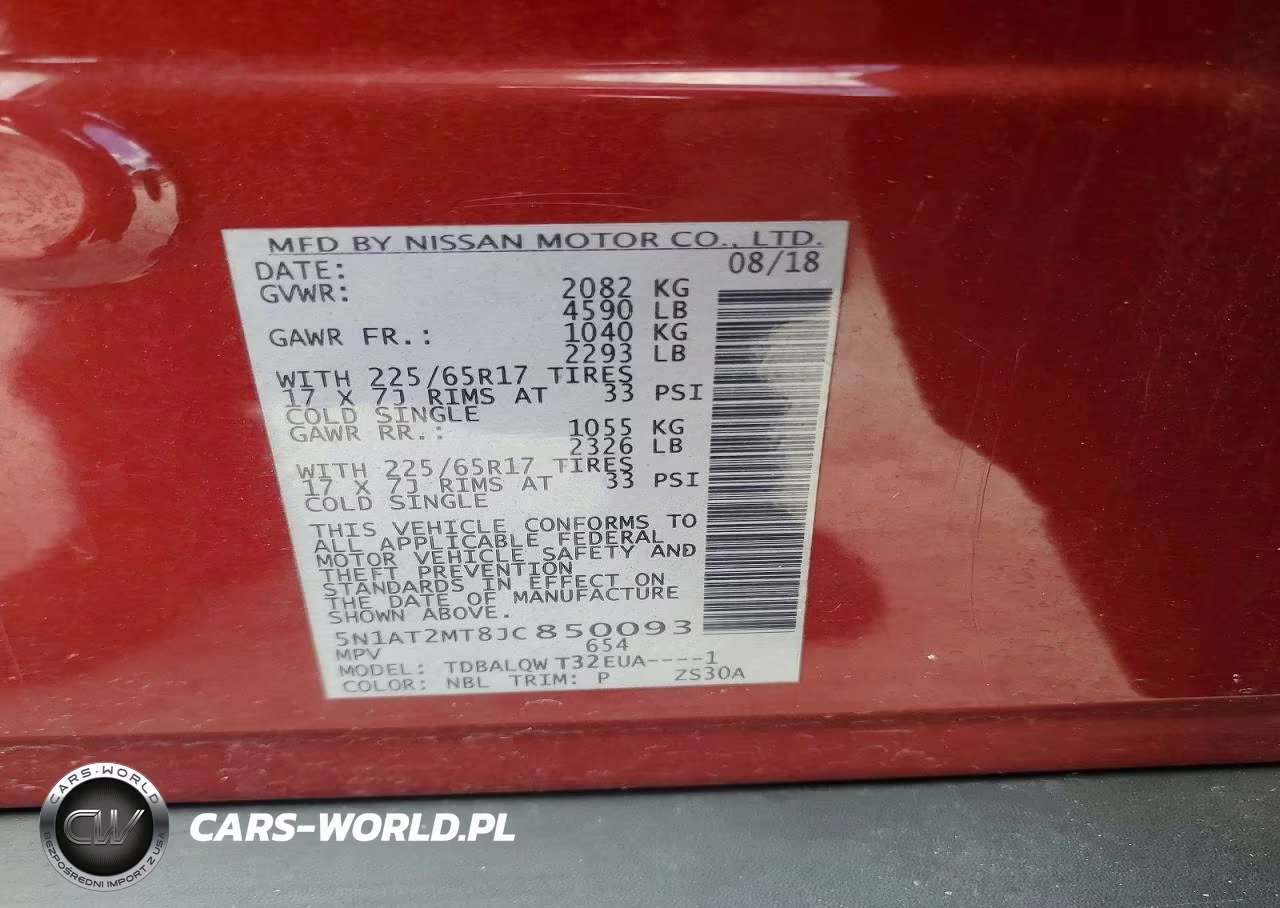 2018 Nissan Rogue Sv VIN:5N1AT2MT8JC850093 - 14