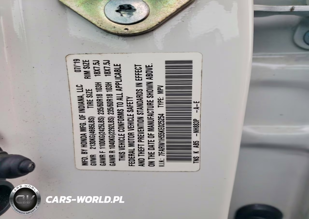 2019 Honda Cr-V Ex VIN:7FARW1H55KE025254 - 13