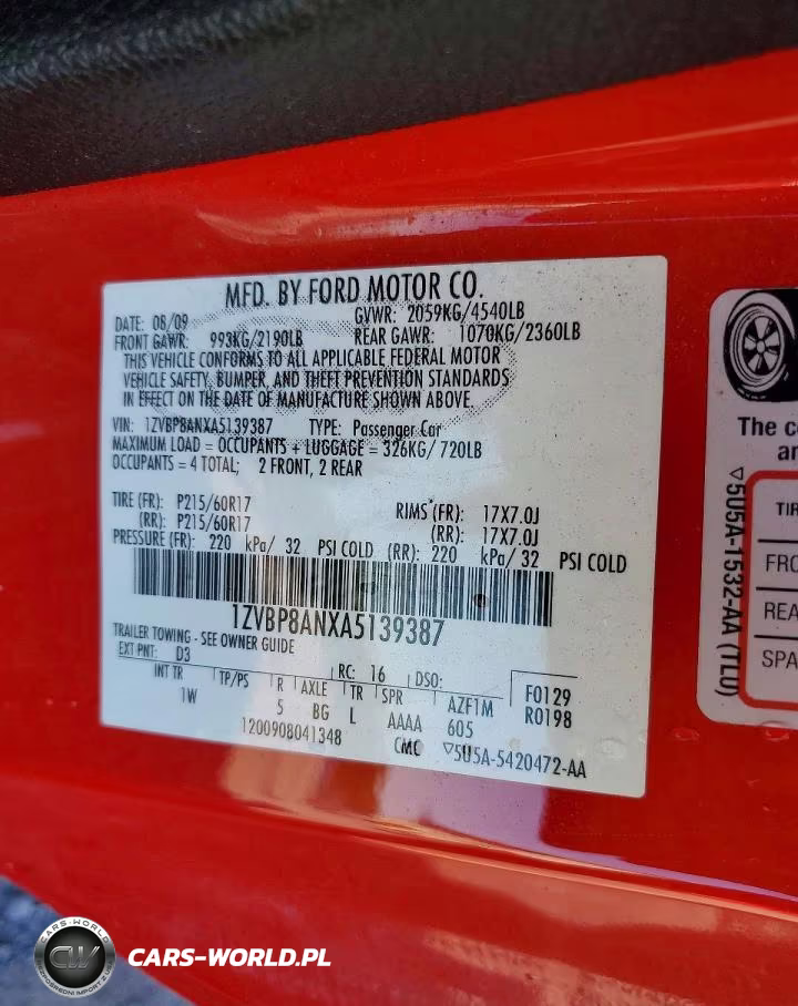 2010 Ford Mustang VIN:1ZVBP8ANXA5139387 - 12