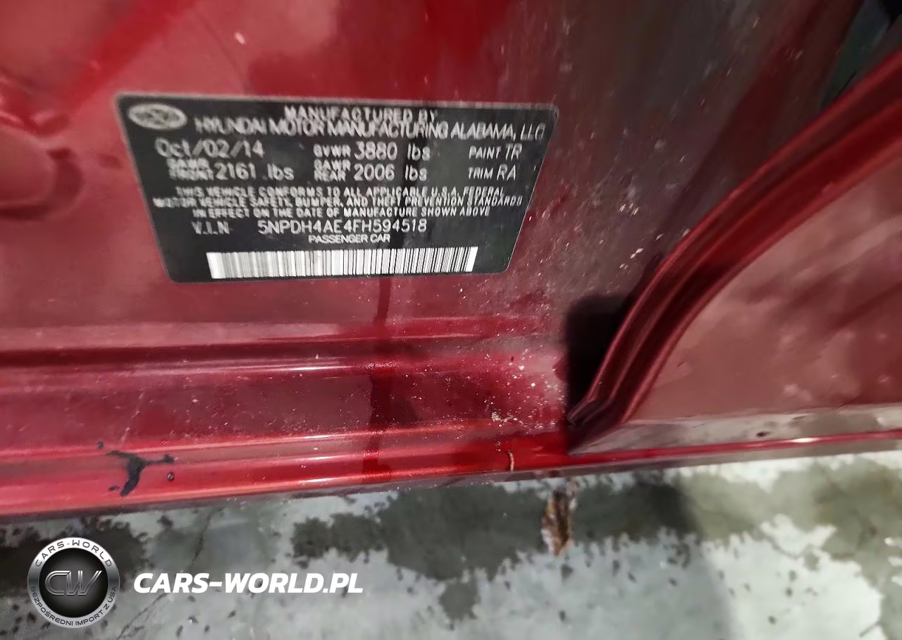 2015 Hyundai Elantra Se VIN:5NPDH4AE4FH594518 - 12