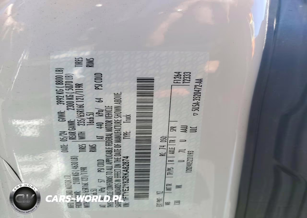 2024 Ford Transit T-150 VIN:1FTYE2Y82RKA82874 - 13