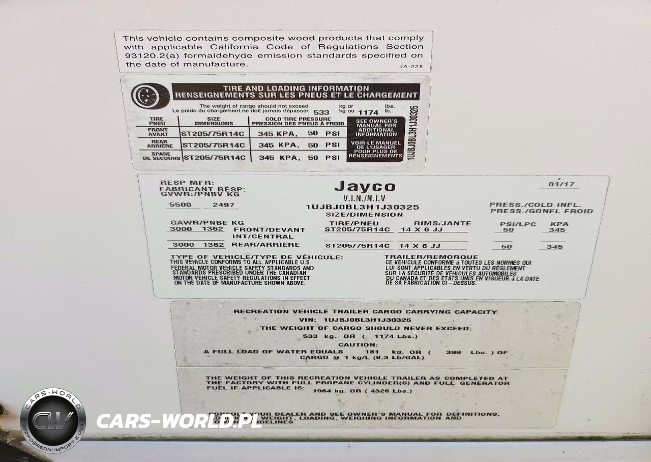 2017 Jaco Jay Flight Trv Trail VIN:1UJBJ0BL3H1J30325 - 10