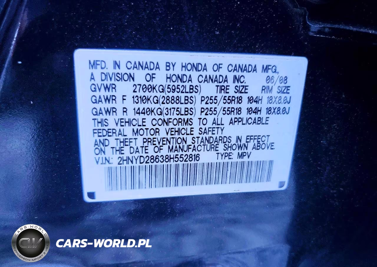 2008 Acura Mdx Technology VIN:2HNYD28638H552816 - 14
