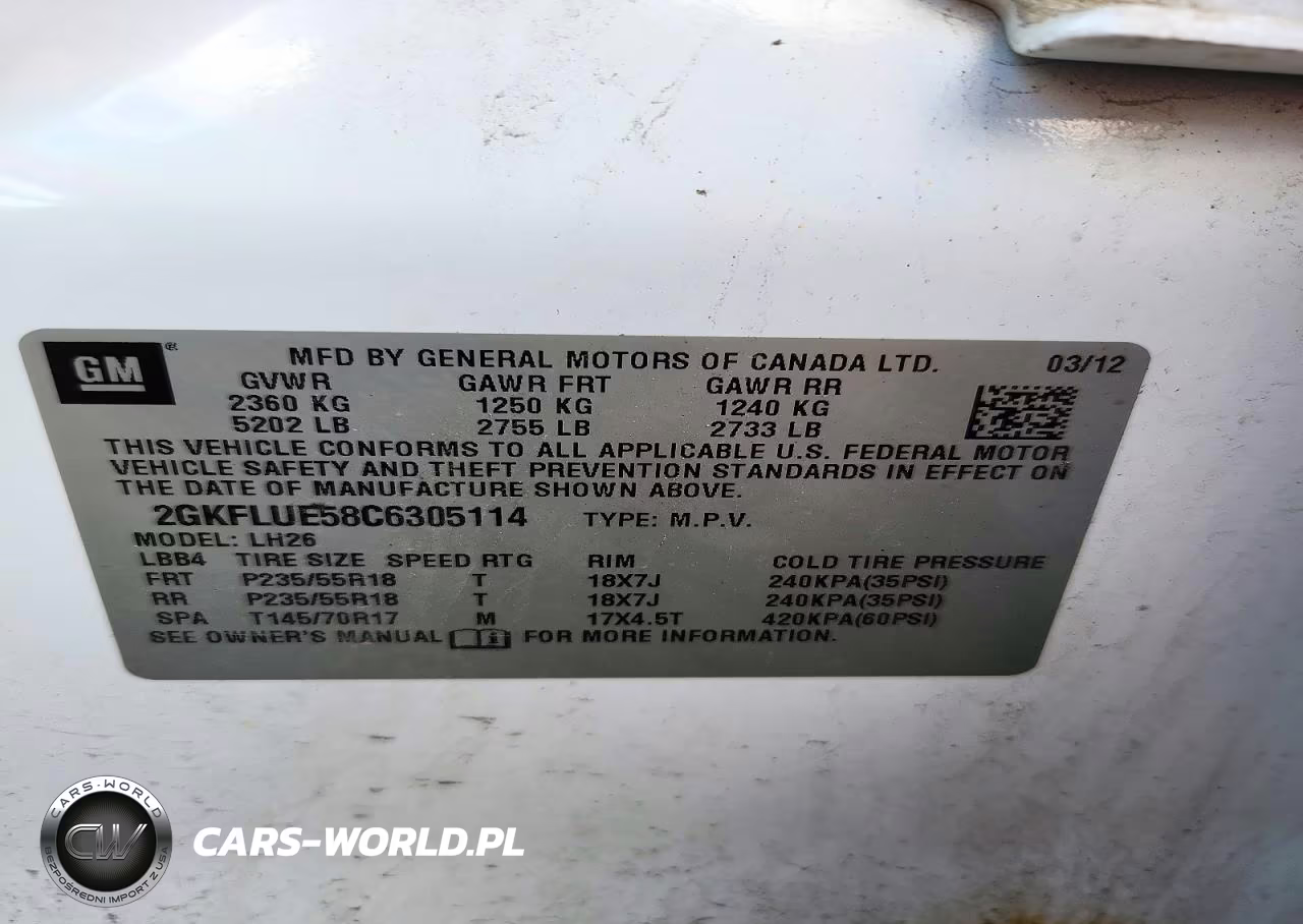 2012 GMC Terrain Slt VIN:2GKFLUE58C6305114 - 13