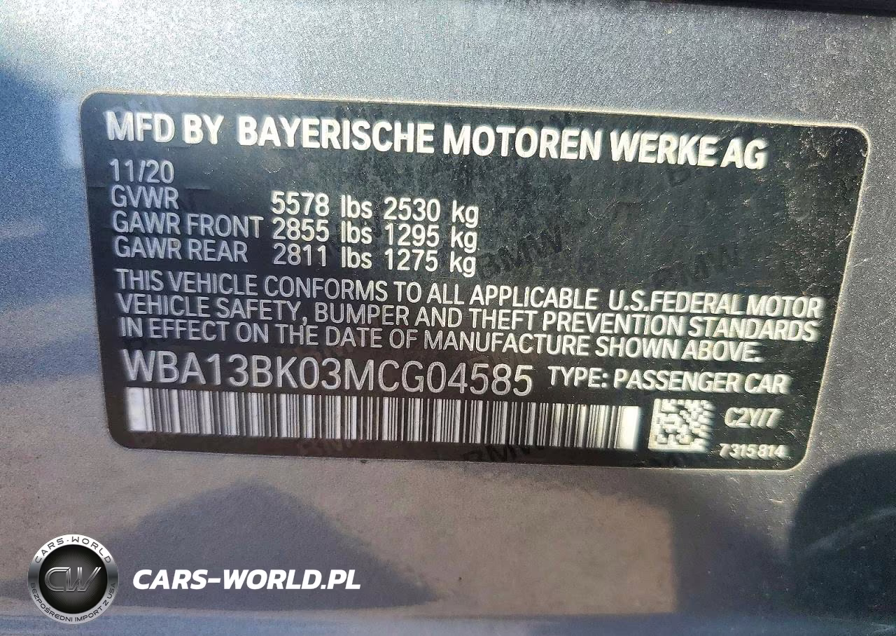 2021 BMW M550Xi VIN:WBA13BK03MCG04585 - 12