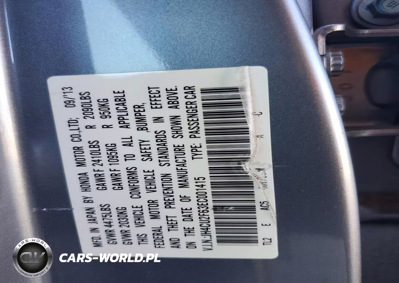 2014 Acura Tsx Tech VIN:JH4CU2F63EC001415 - 13