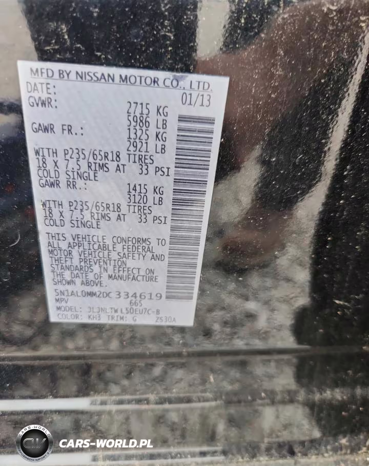 2013 Infiniti Jx35 Base VIN:5N1AL0MM2DC334619 - 13