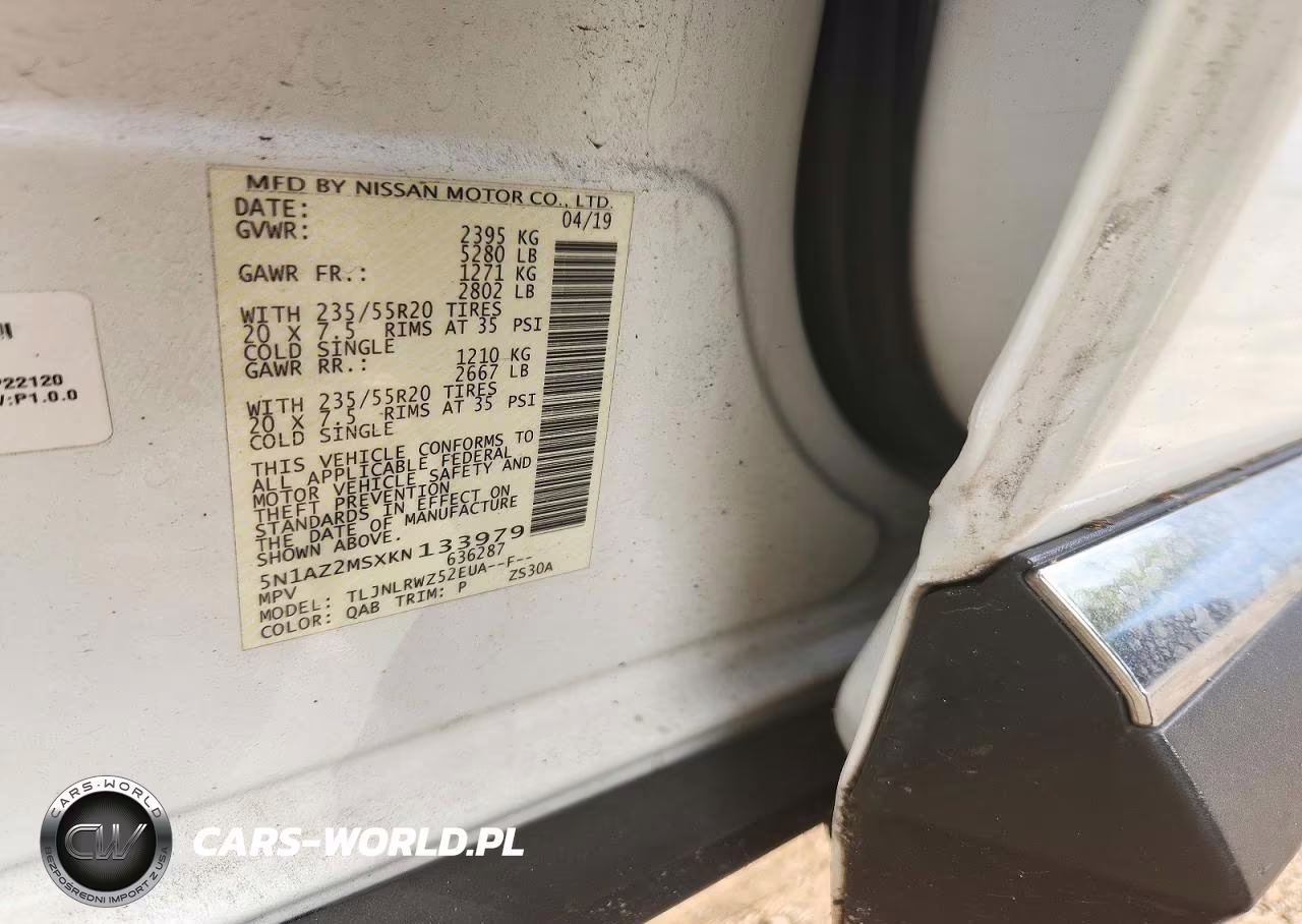 2019 Nissan Murano Sl VIN:5N1AZ2MSXKN133979 - 13
