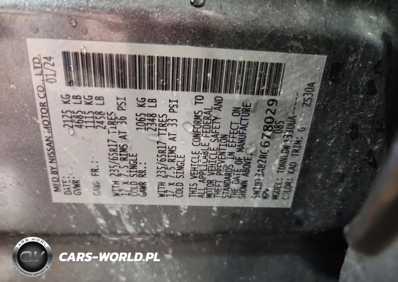 2024 Nissan Rogue S VIN:5N1BT3AB2RC678029 - 13