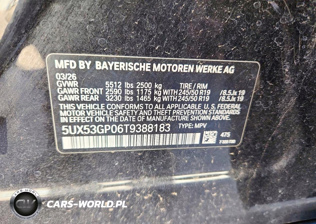 2026 BMW X3 30 xDrive VIN:5UX53GP06T9388183 - 13