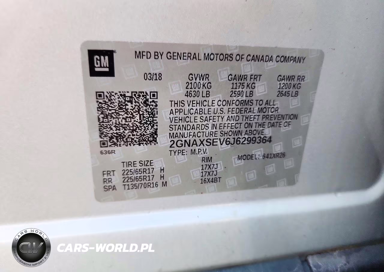 2018 Chevrolet Equinox Lt VIN:2GNAXSEV6J6299364 - 13