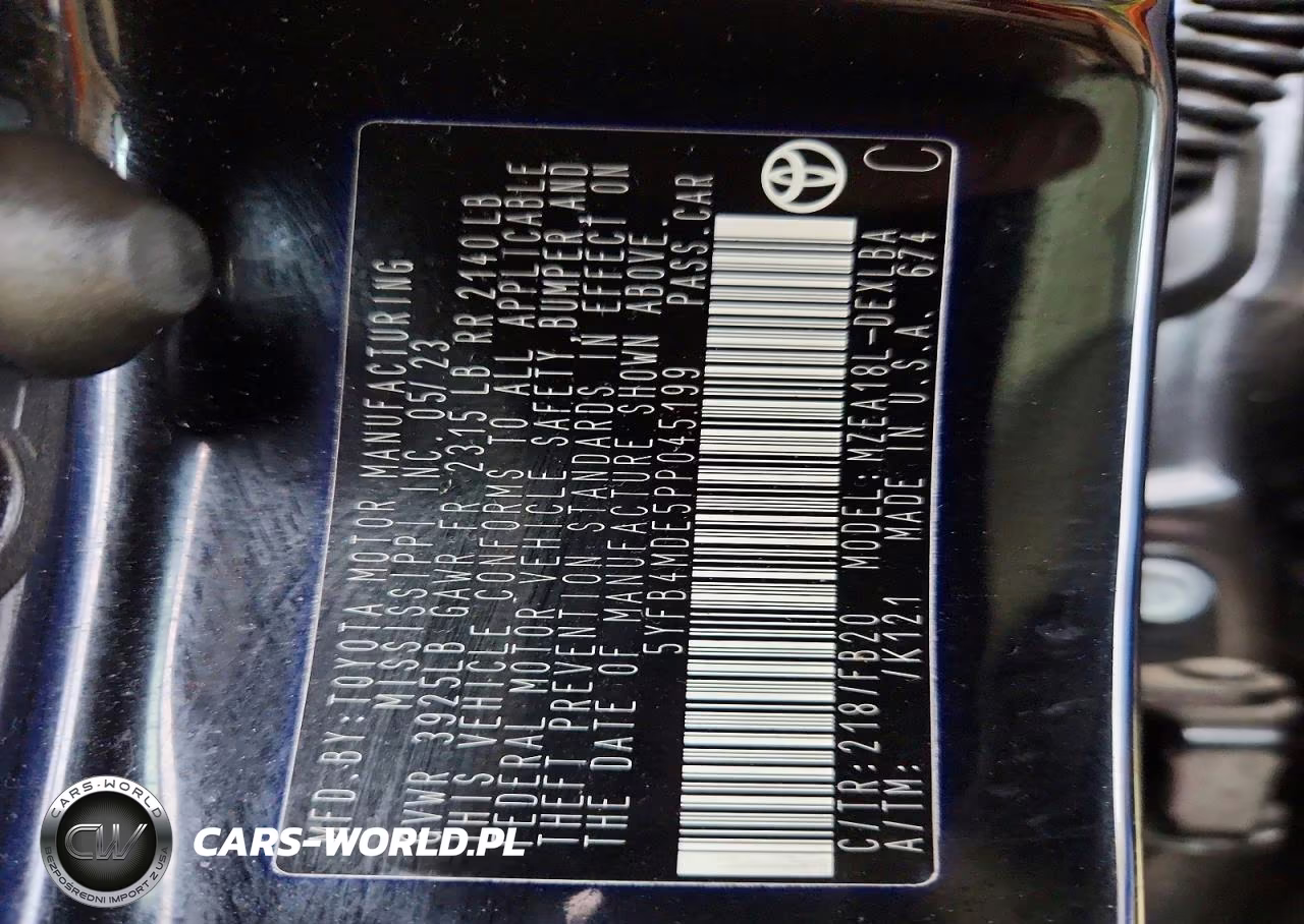 2023 Toyota Corolla Le VIN:5YFB4MDE5PP045199 - 12