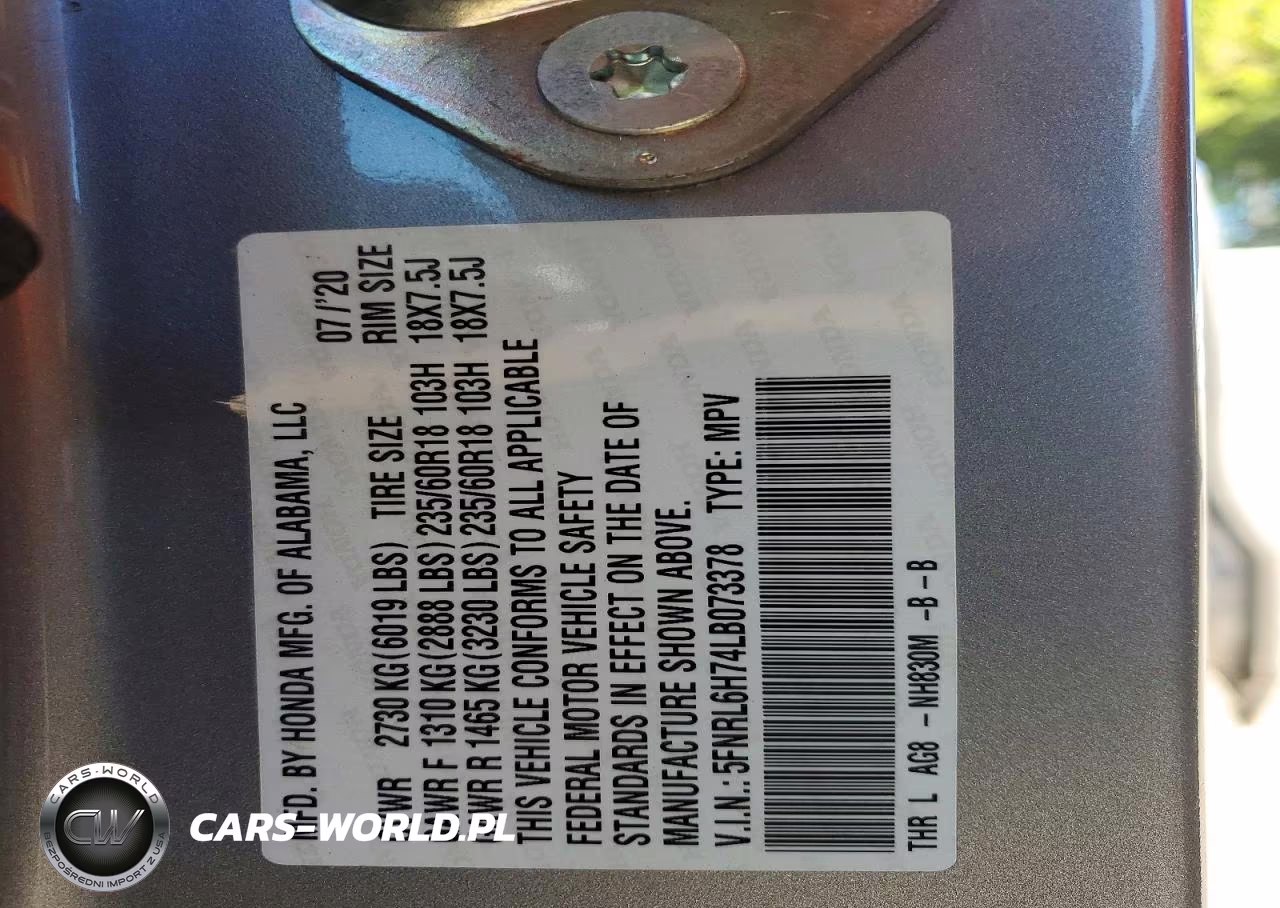 2020 Honda Odyssey Exl VIN:5FNRL6H74LB073378 - 13