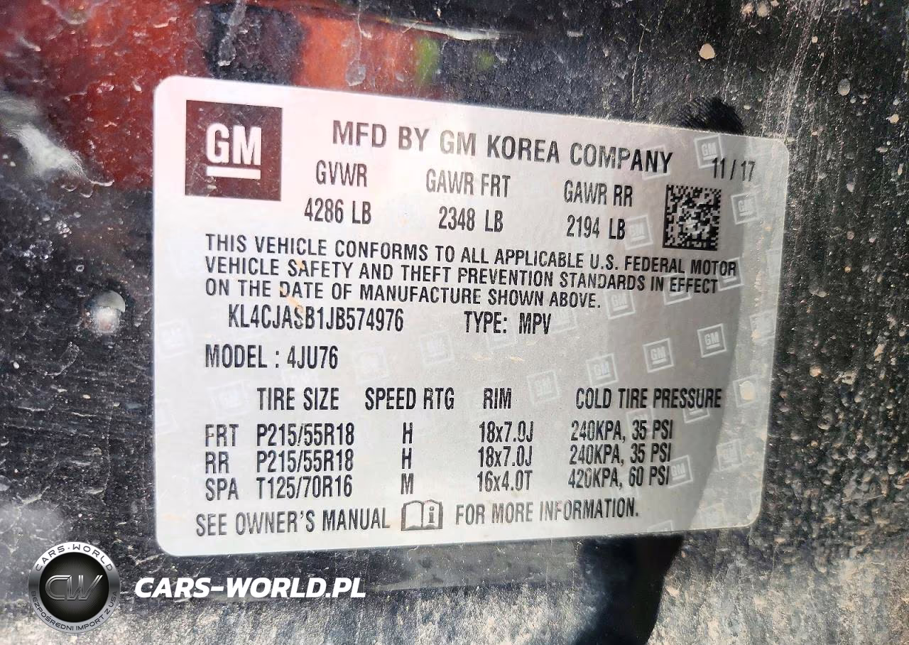 2018 Buick Encore Preferred VIN:KL4CJASB1JB574976 - 13