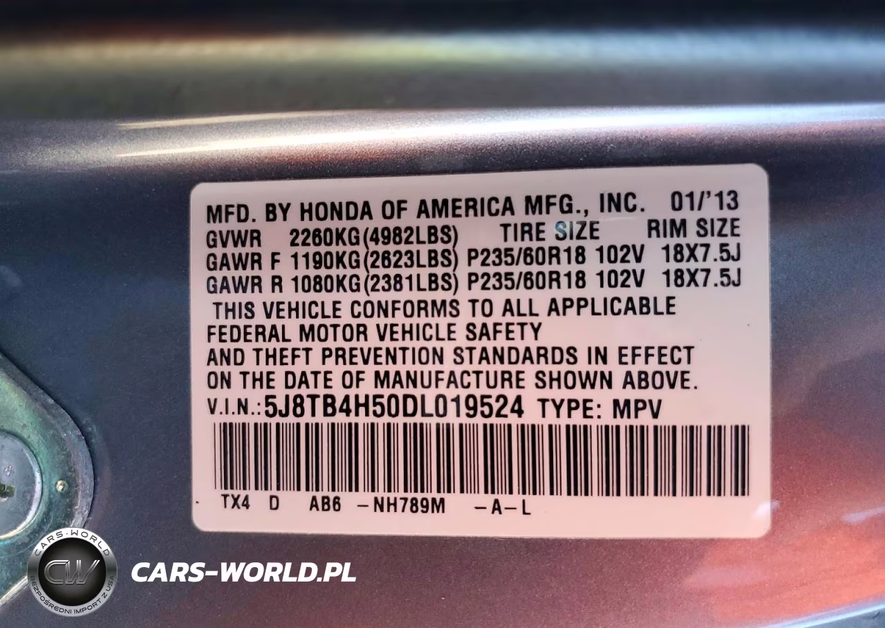 2013 Acura Rdx Technology VIN:5J8TB4H50DL019524 - 13