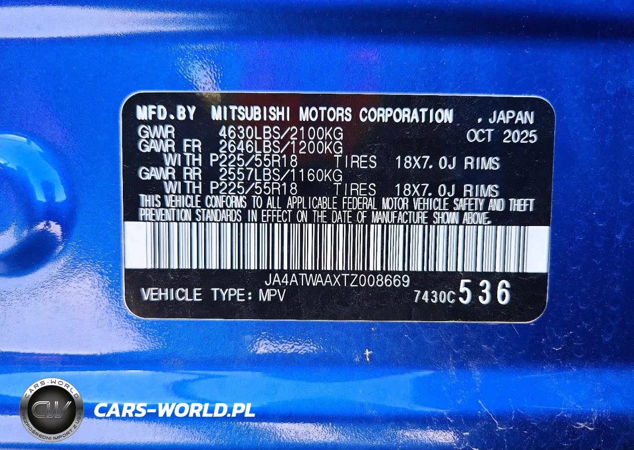 2026 Mitsubishi Eclipse Cross Se VIN:JA4ATWAAXTZ008669 - 13