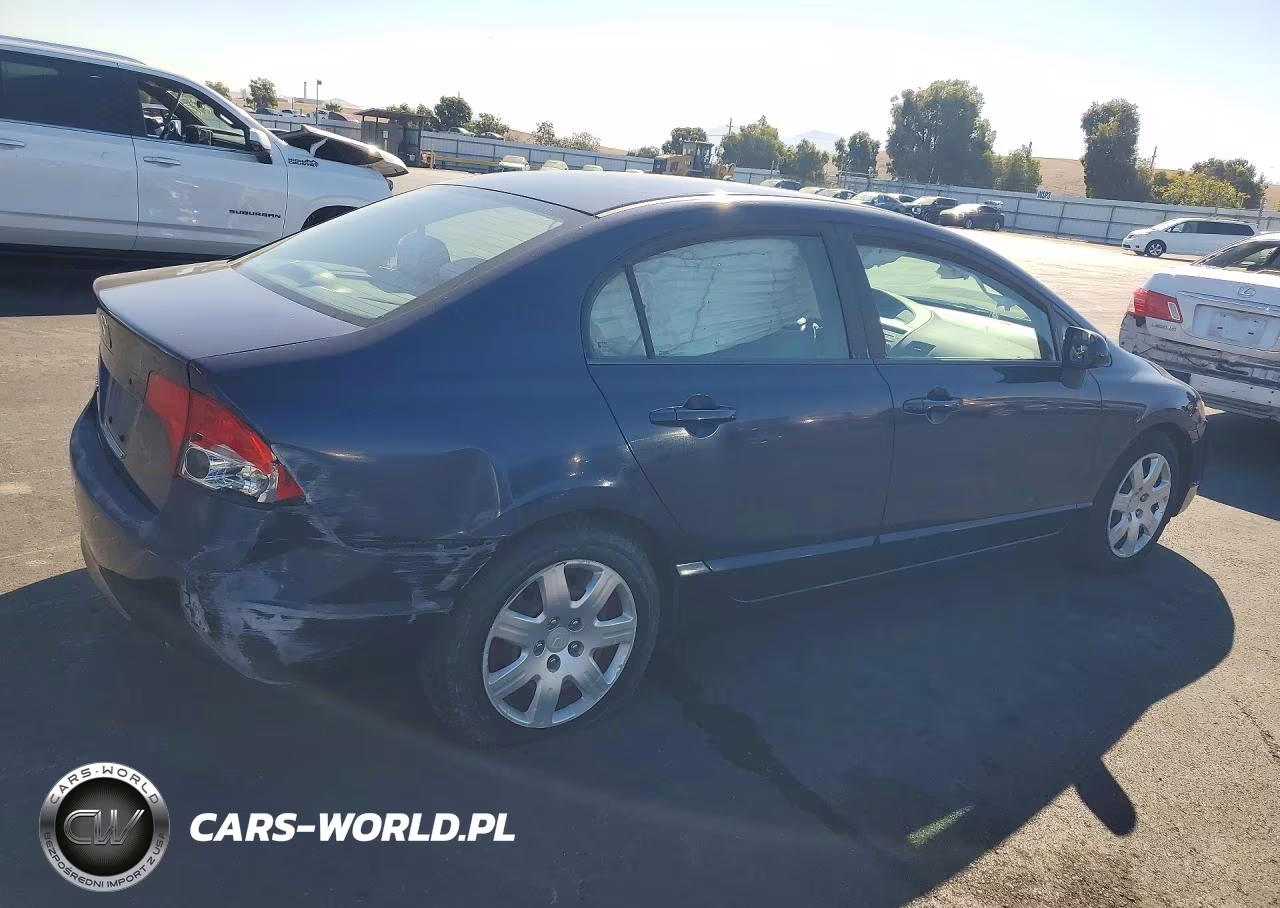 2008 Honda Civic Lx VIN:1HGFA165X8L061206 - 3