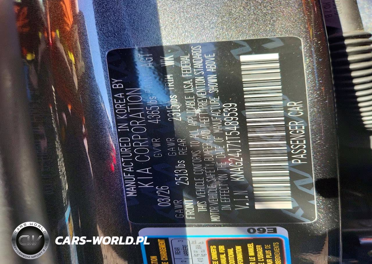 2026 Kia K5 Lxs VIN:KNAG24J71T5489539 - 13