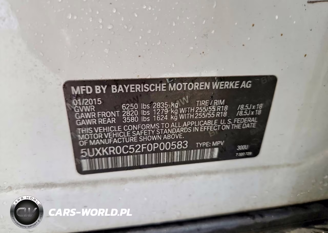 2015 BMW X5 xDrive35I VIN:5UXKR0C52F0P00583 - 13