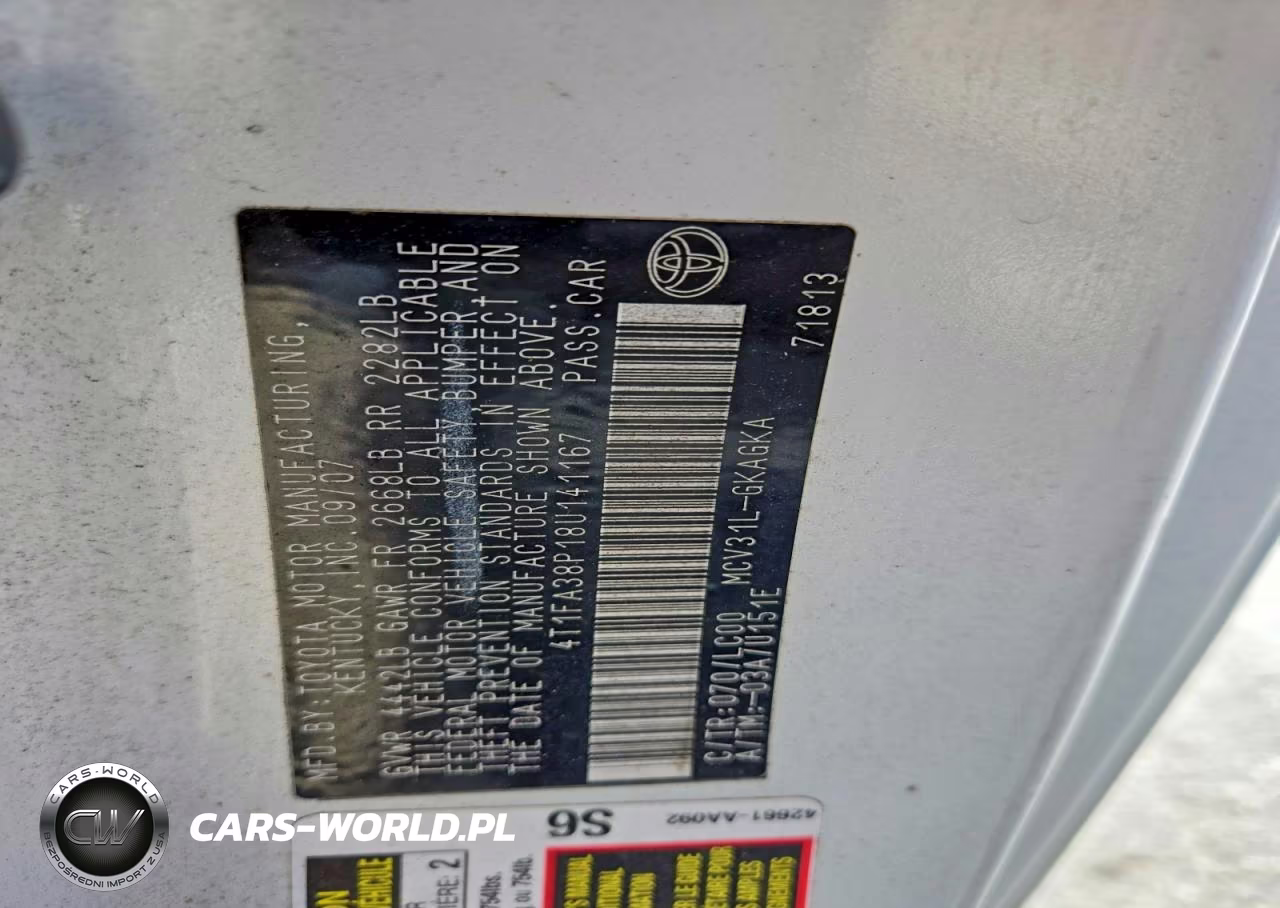 2008 Toyota Camry Solara Sle V6 VIN:4T1FA38P18U141167 - 12