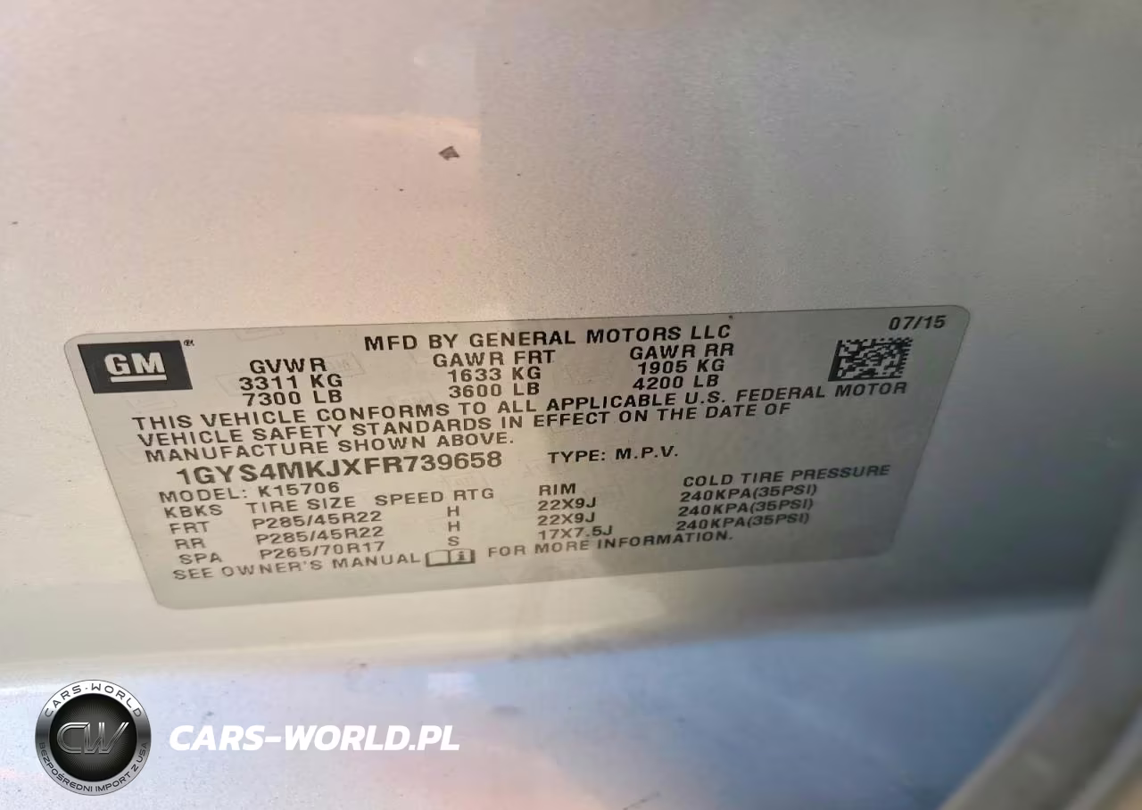2015 Cadillac Escalade Luxury VIN:1GYS4MKJXFR739658 - 13