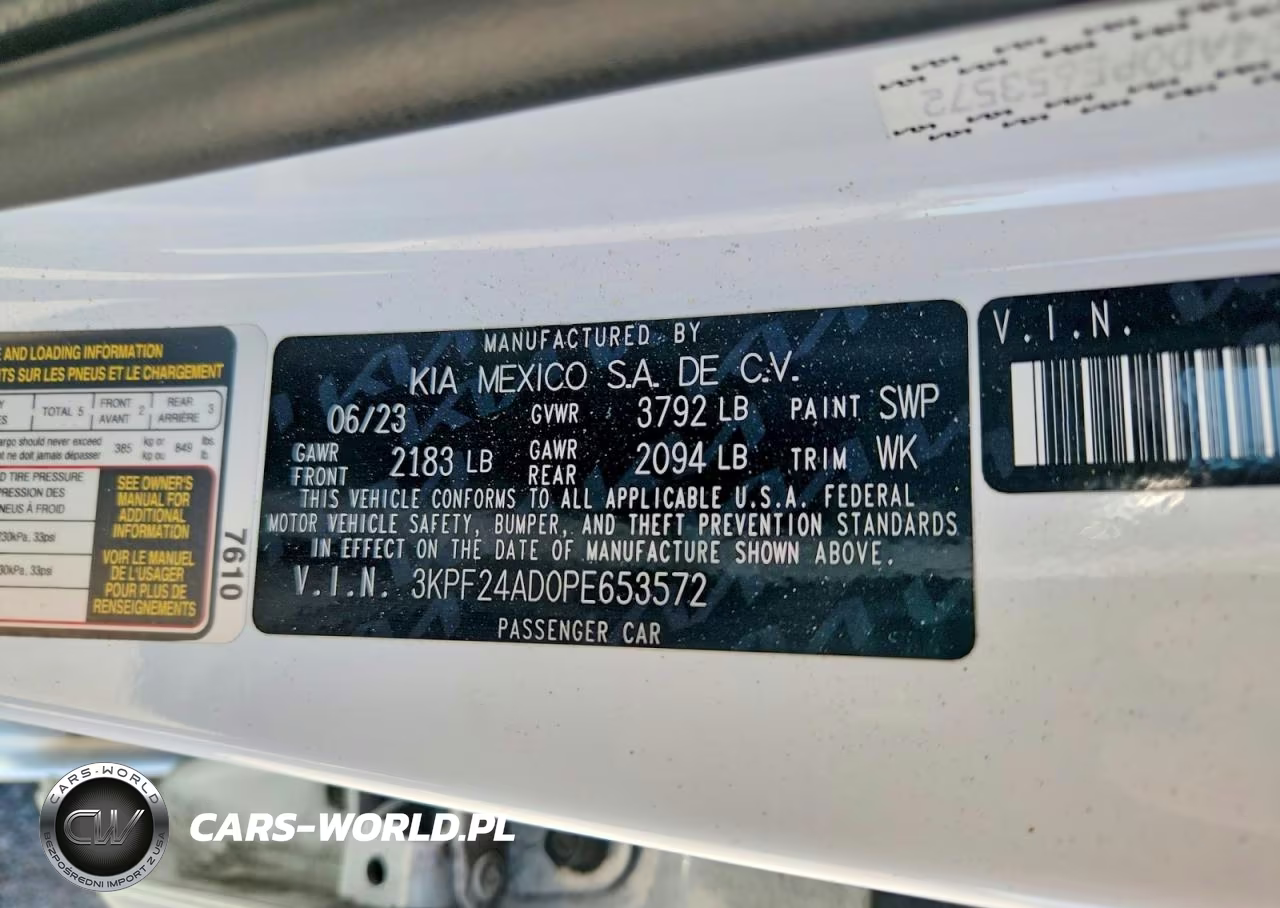 2023 Kia Forte Lxs VIN:3KPF24AD0PE653572 - 12