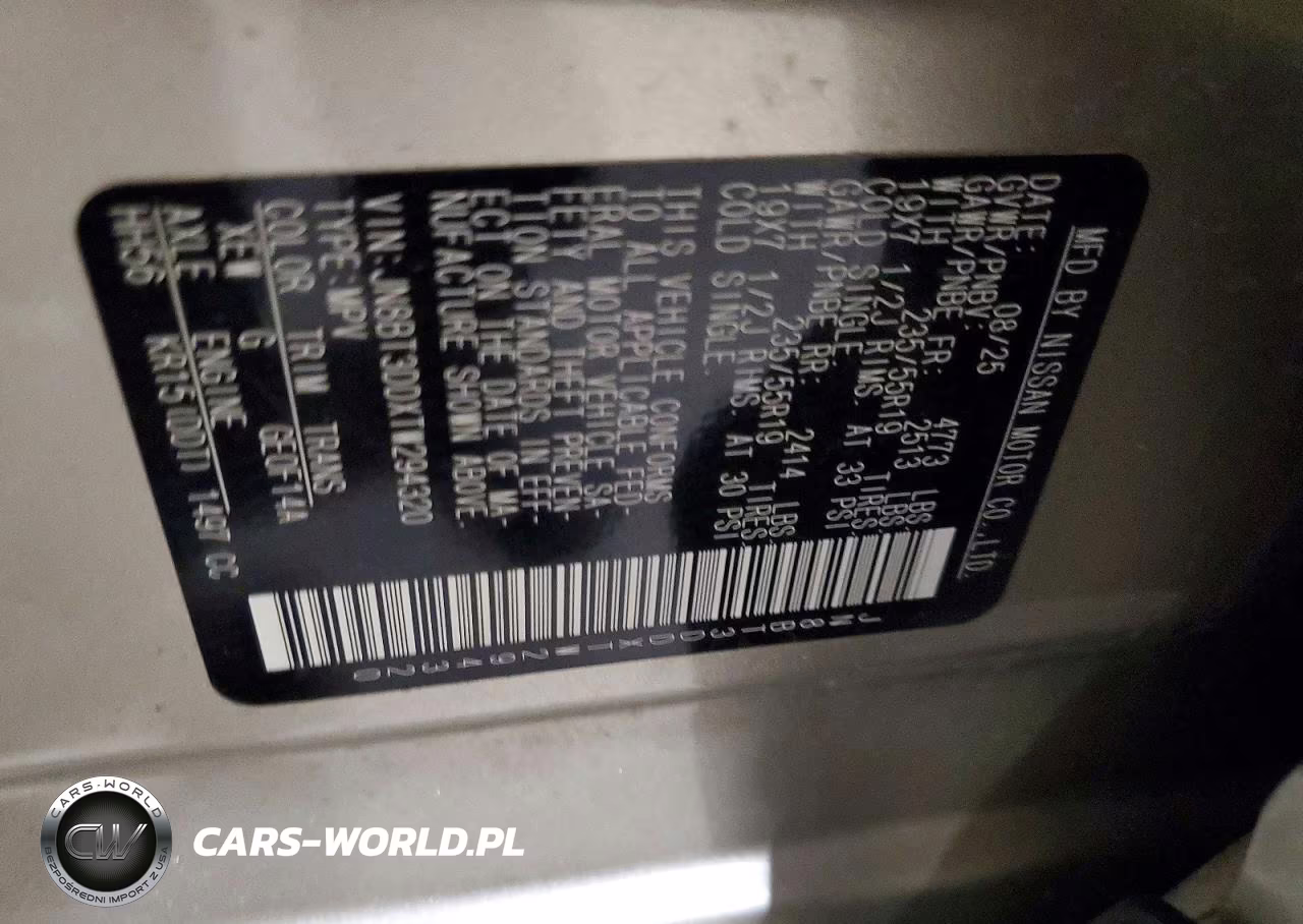 2026 Nissan Rogue Platinum VIN:JN8BT3DDXTW294320 - 14
