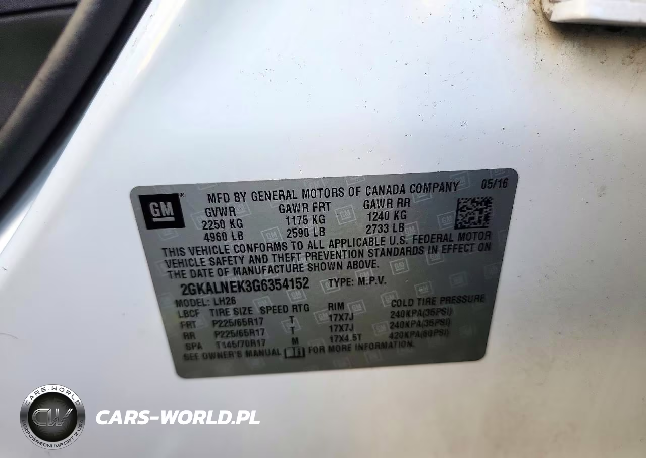 2016 GMC Terrain Sle VIN:2GKALNEK3G6354152 - 13
