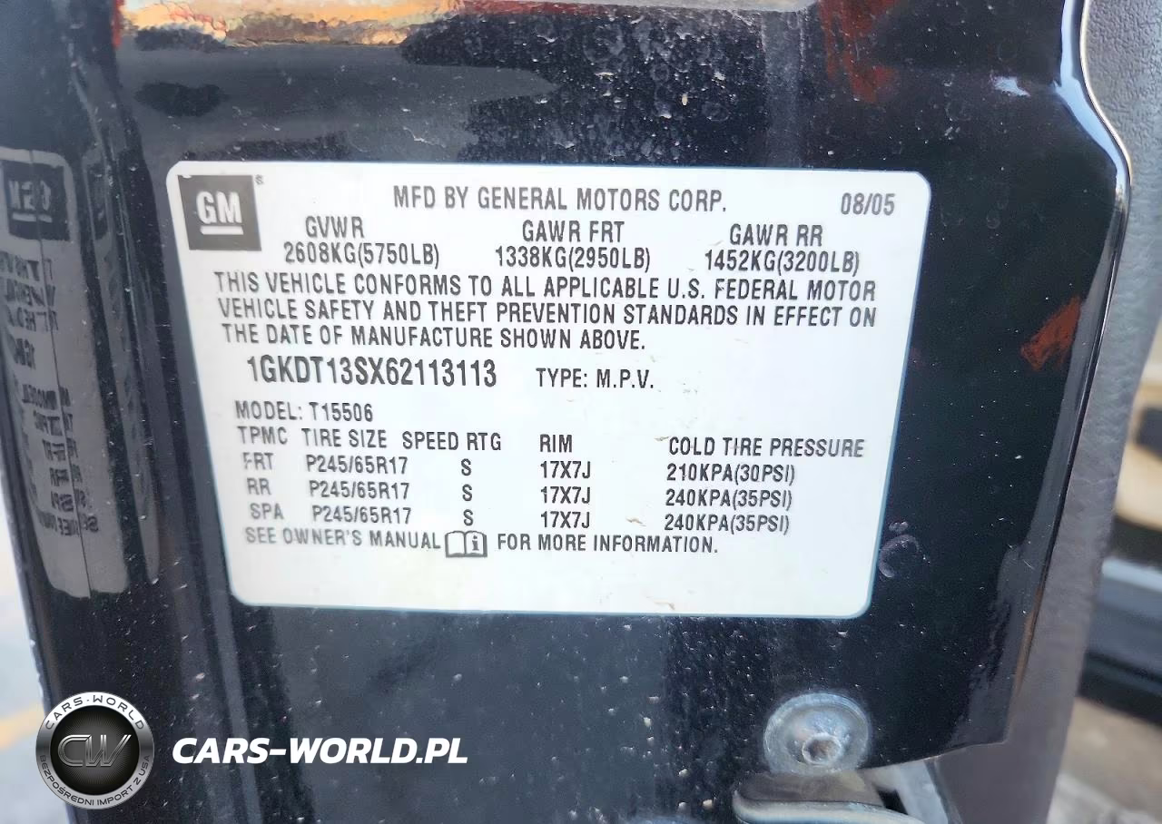 2006 GMC Envoy VIN:1GKDT13SX62113113 - 14