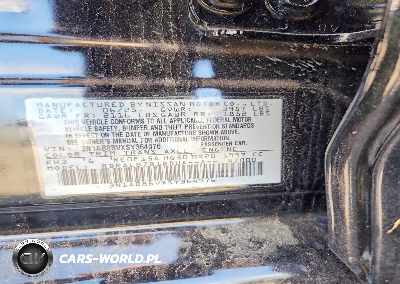 2025 Nissan Sentra S VIN:3N1AB8BVXSY364976 - 13