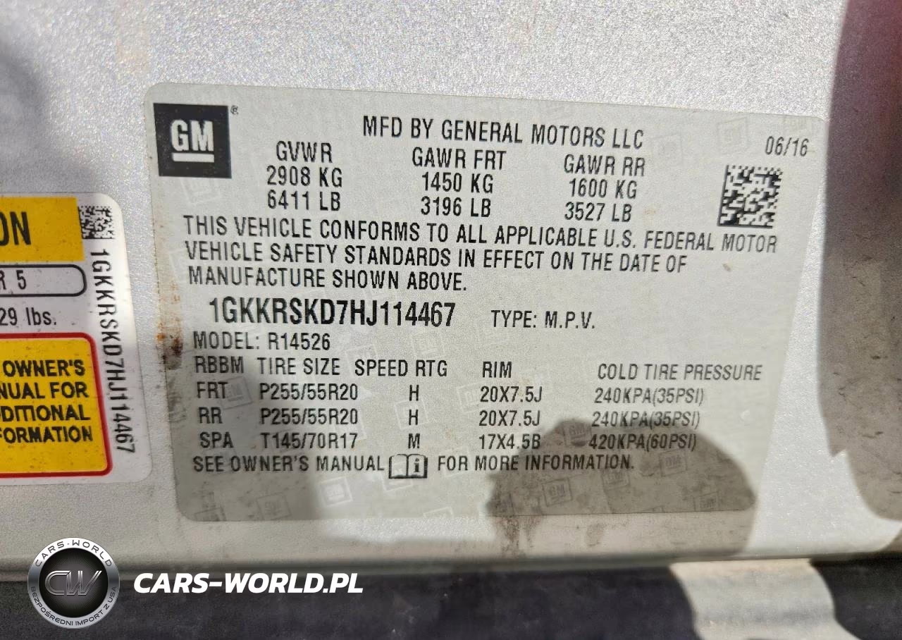 2017 GMC Acadia Limited Slt-2 VIN:1GKKRSKD7HJ114467 - 13