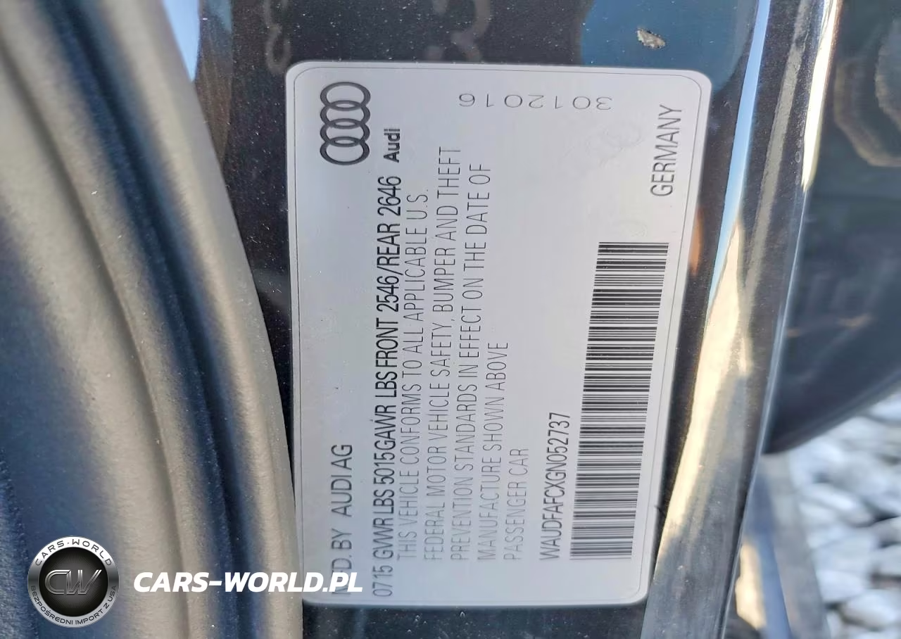 2016 Audi A6 2.0T Premium Plus VIN:WAUDFAFCXGN052737 - 12