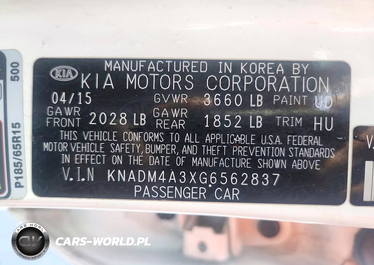 2016 Kia Rio Lx VIN:KNADM4A3XG6562837 - 12
