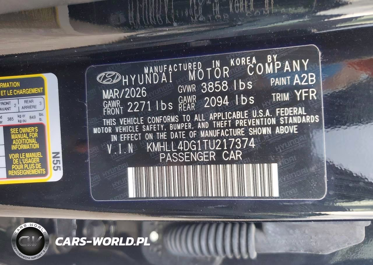 2026 Hyundai Elantra Se VIN:KMHLL4DG1TU217374 - 12