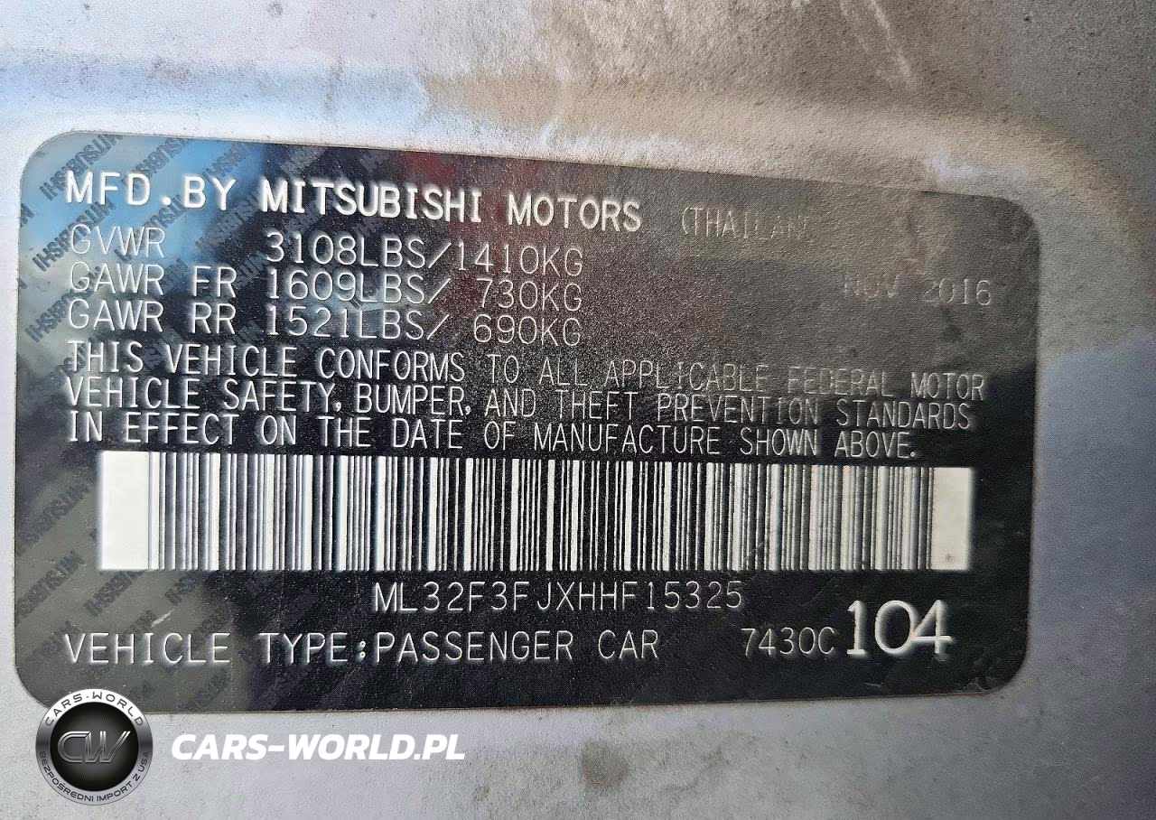 2017 Mitsubishi Mirage G4 Es VIN:ML32F3FJXHHF15325 - 12