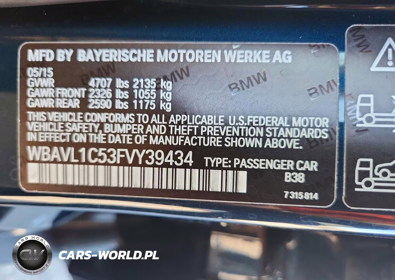 2015 BMW X1 xDrive28I VIN:WBAVL1C53FVY39434 - 14