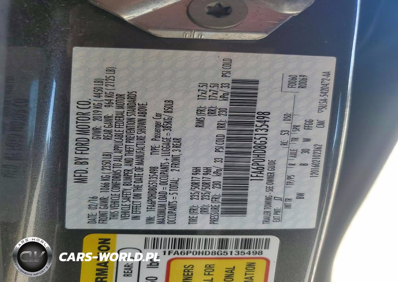 2016 Ford Fusion Se VIN:1FA6P0HD8G5135498 - 12