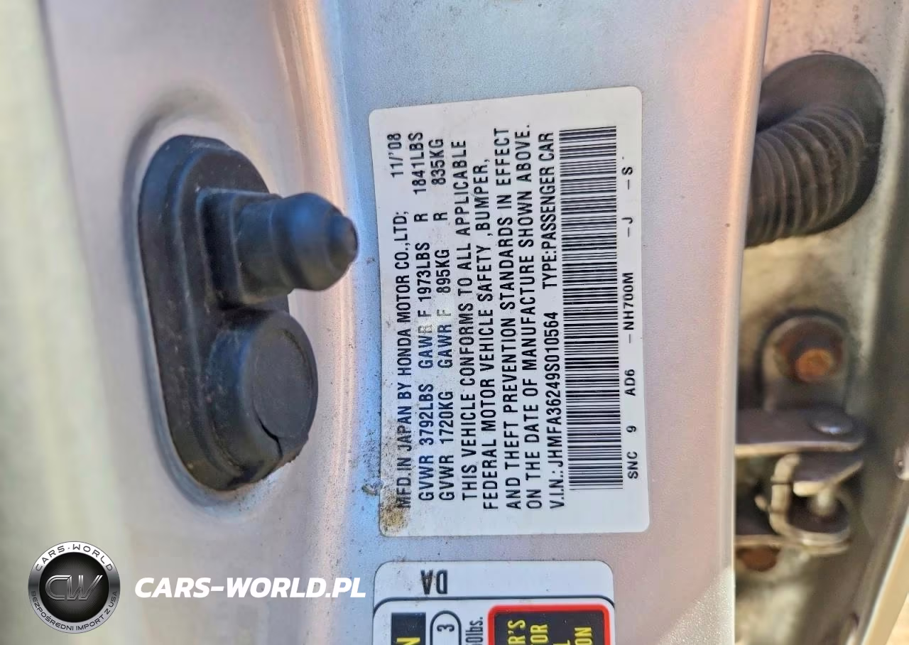 2009 Honda Civic Hybrid VIN:JHMFA36249S010564 - 12